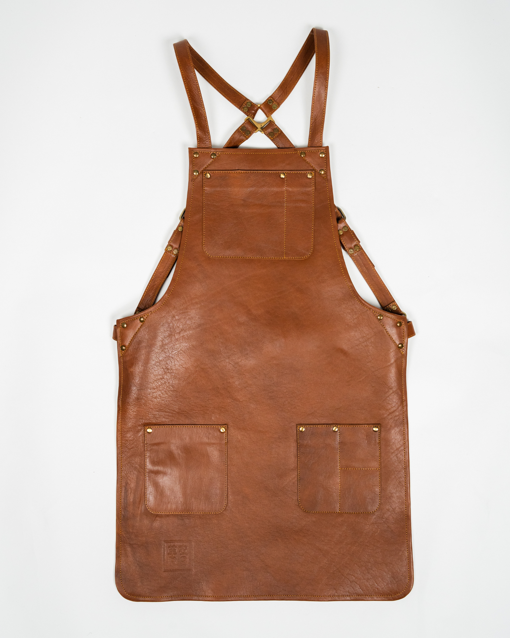 Light Brown Leather Apron - Unlined