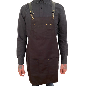 Canvas Apron - Classic Black | Ray Steels Leather Aprons