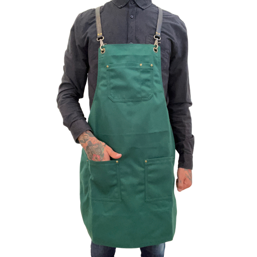 Canvas Apron - Forest Green | Ray Steels Leather Aprons