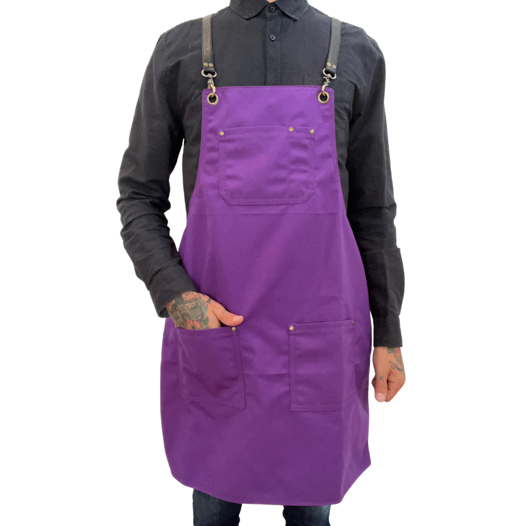 Canvas Apron - Lakers Purple | Ray Steels Leather Aprons