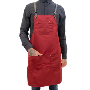Canvas Apron - Ox Blood | Ray Steels Leather Aprons