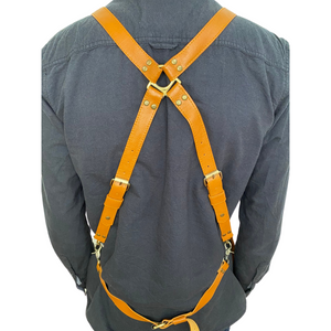 Light Brown Leather Apron - Blue Crane | Ray Steels Leather Aprons